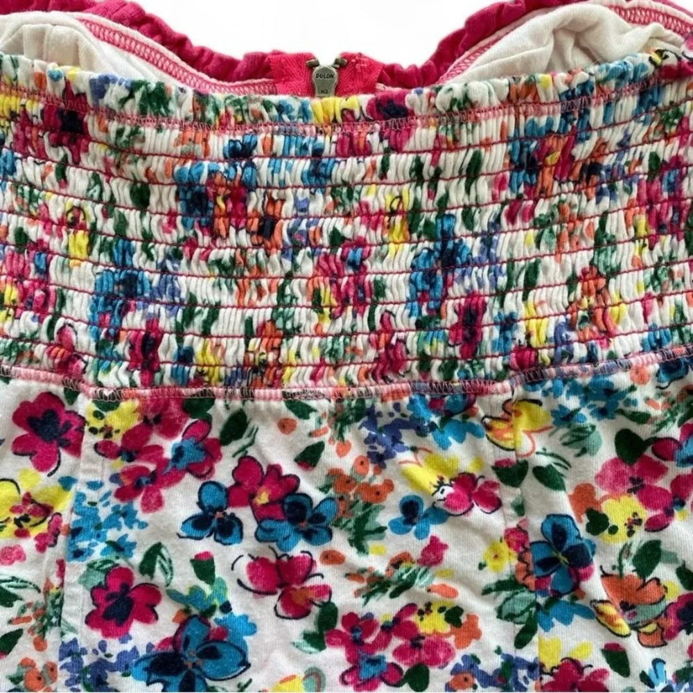 Hollister Floral Zip Up Bustier Tube Top - Pink and Yellow - Size xs - Picture 7 of 8